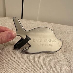 Kate Spade Metallic Silver Whale Bag Charm